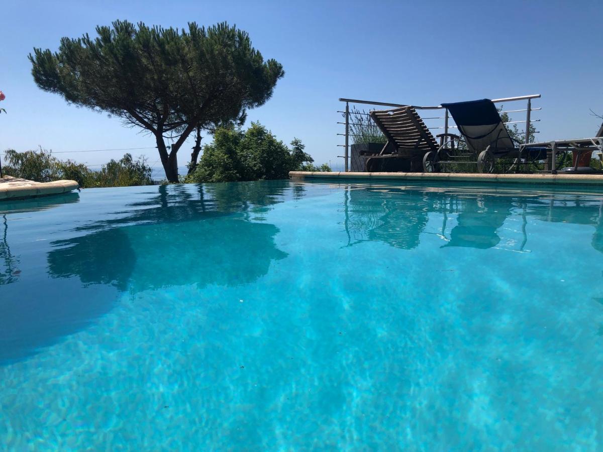 "Aux Balcons Du Riou" Avec Vue Mer 180 Degres Vence Exterior foto